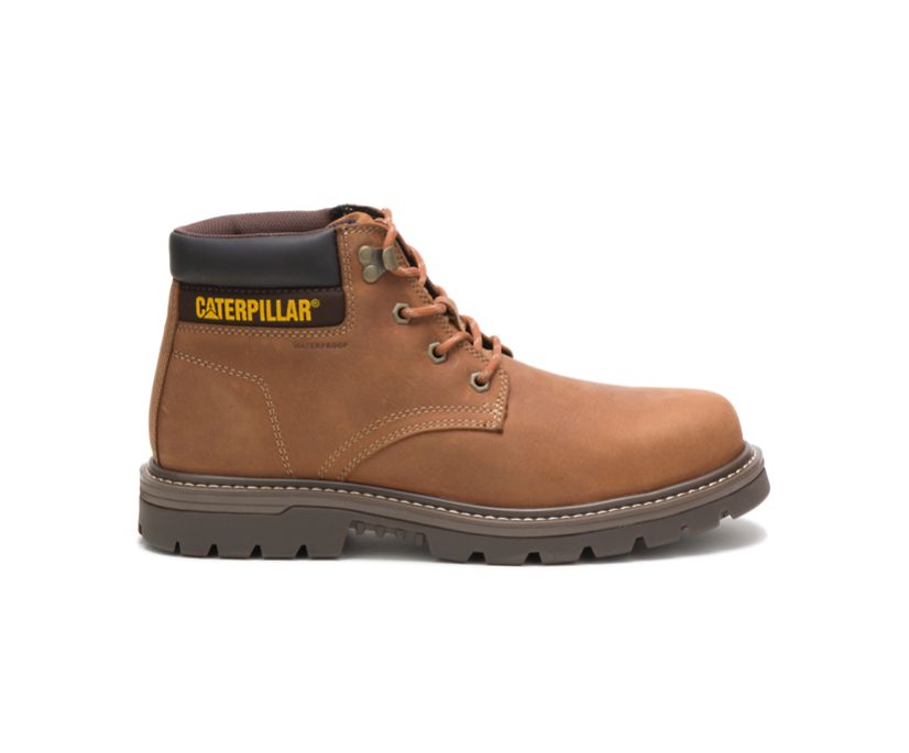 Caterpillar Outbase Waterproof Steel Toe - Sicherheitsstiefel Herren Braun - Schweiz HTFD-93185